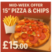 15” Monday - Thursday Special Offer